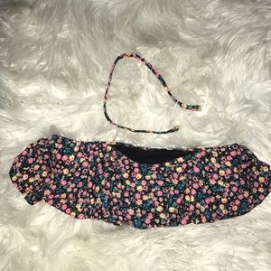 Floral Bandeau bikini top